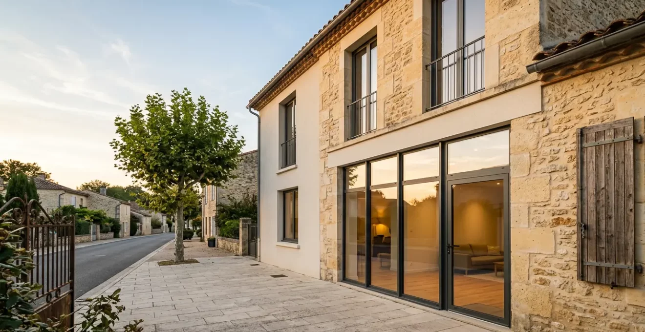 Fenêtres modernes haute performance énergétique installées dans une maison rénovée en France pour optimiser l'isolation thermique