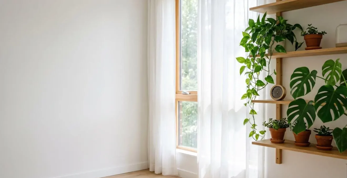 Dispositif de mesure de temperature et d'humidite a cote de plantes d'interieur dans un appartement